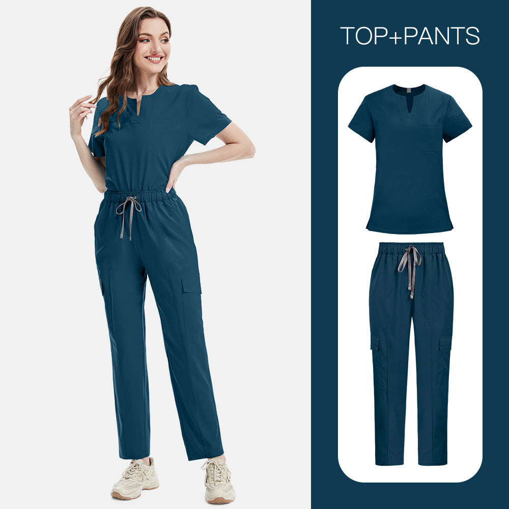 Women’s V-neck Cargo Set