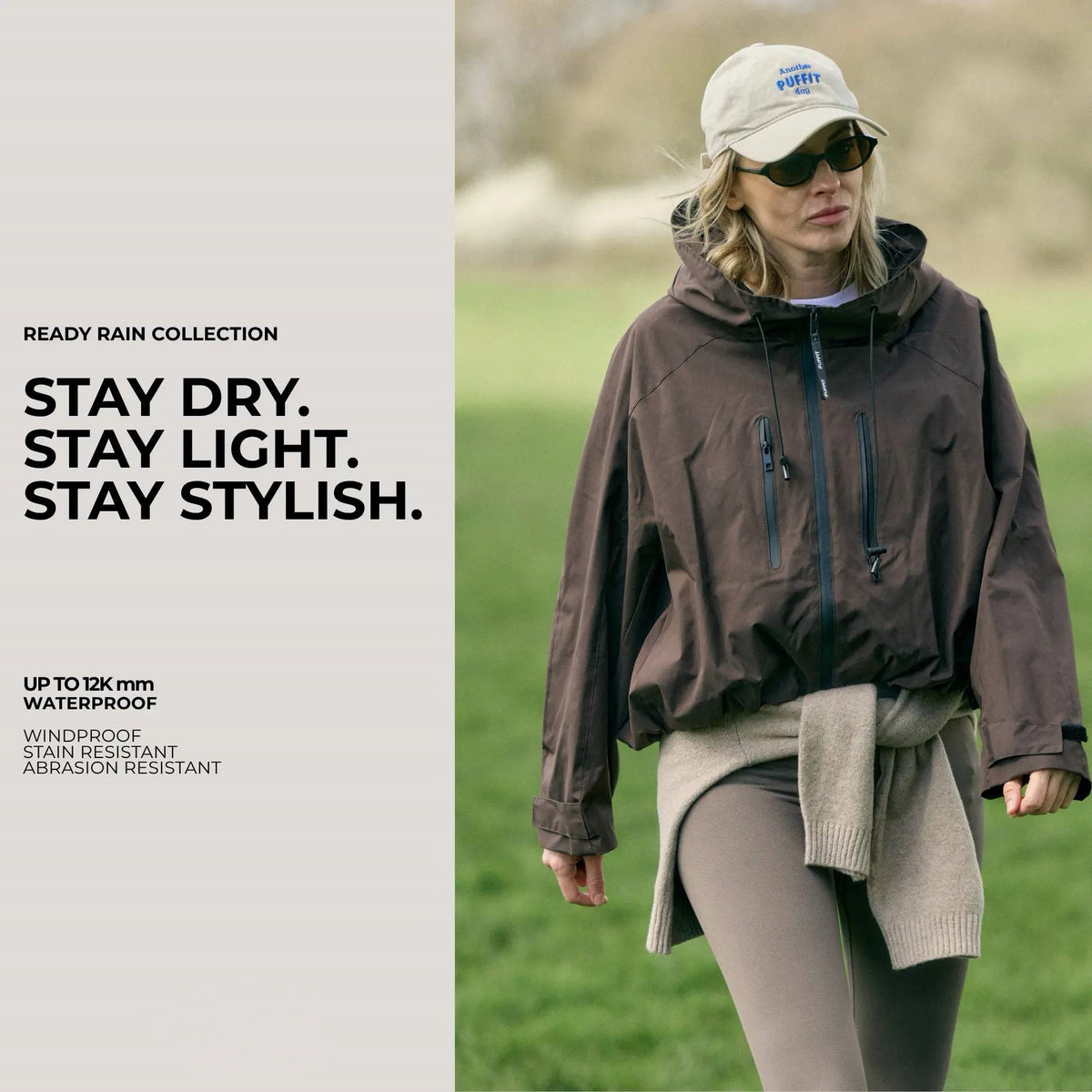 WOMEN’S OVERSIZED HOODED RAIN JACKET