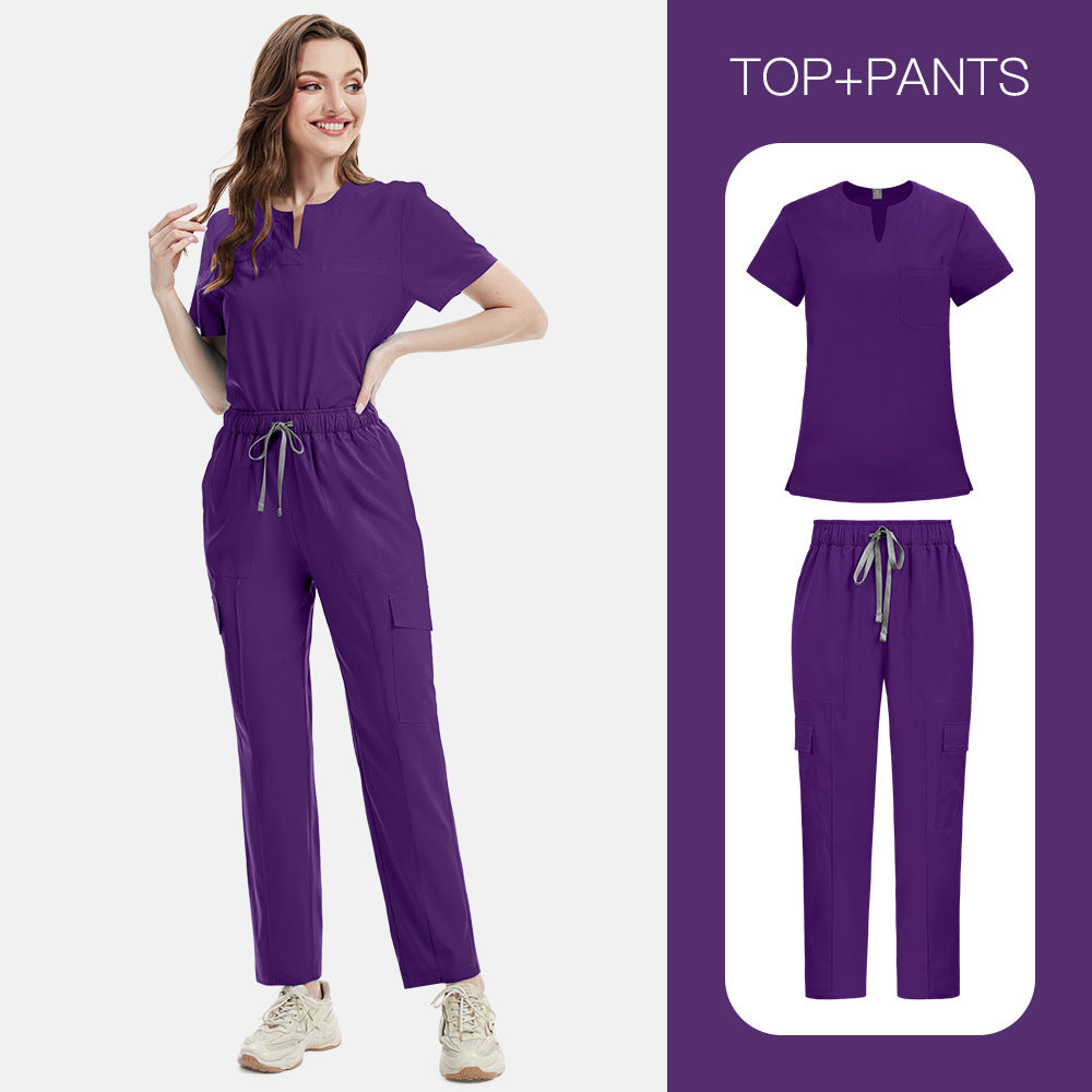 Women’s V-neck Cargo Set