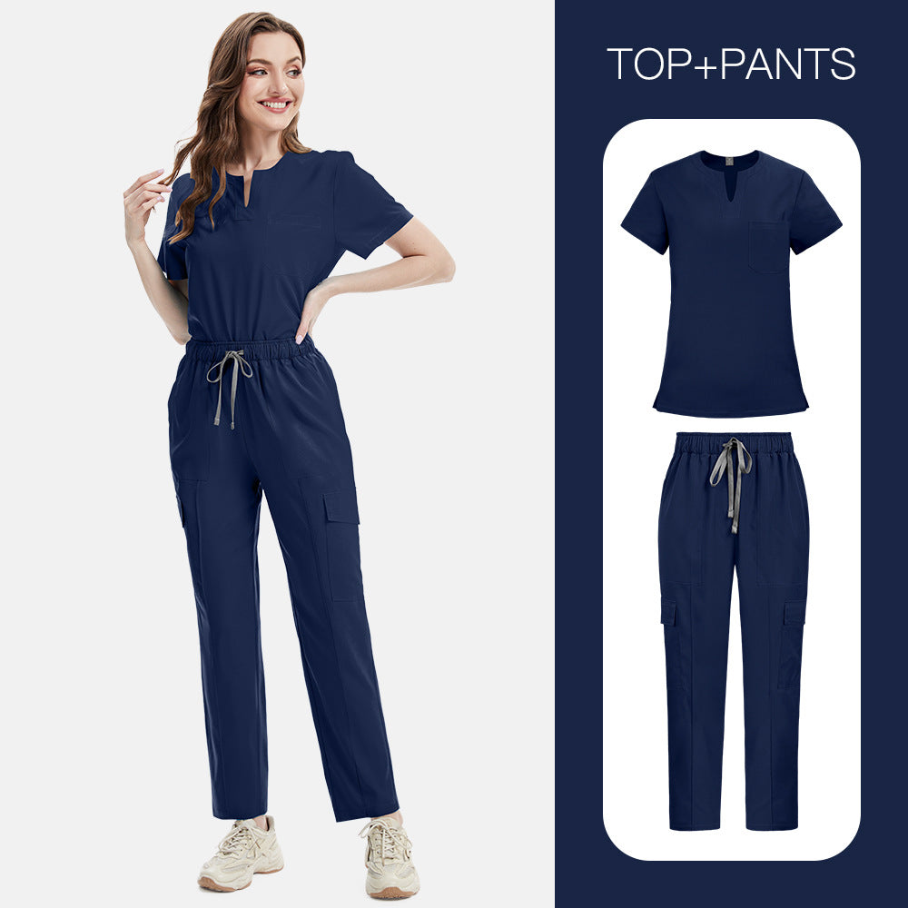 Women’s V-neck Cargo Set