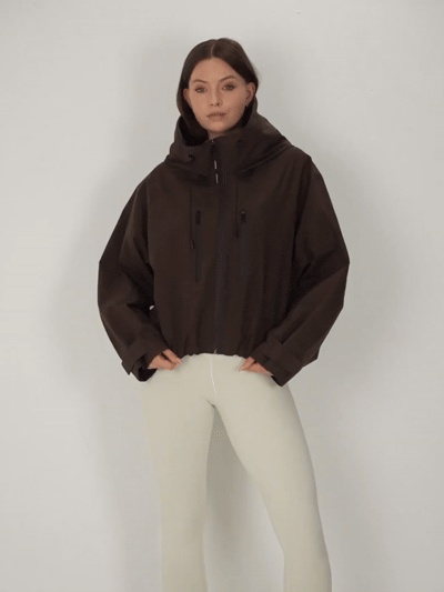 WOMEN’S OVERSIZED HOODED RAIN JACKET