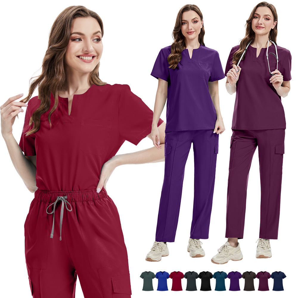 Women’s V-neck Cargo Set