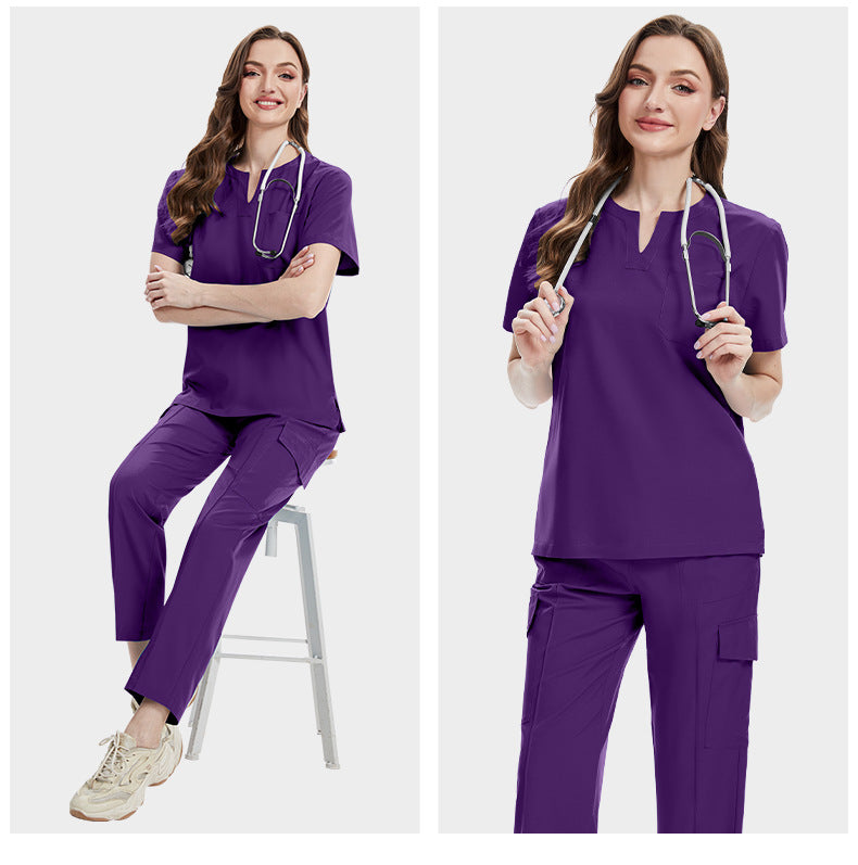 Women’s V-neck Cargo Set