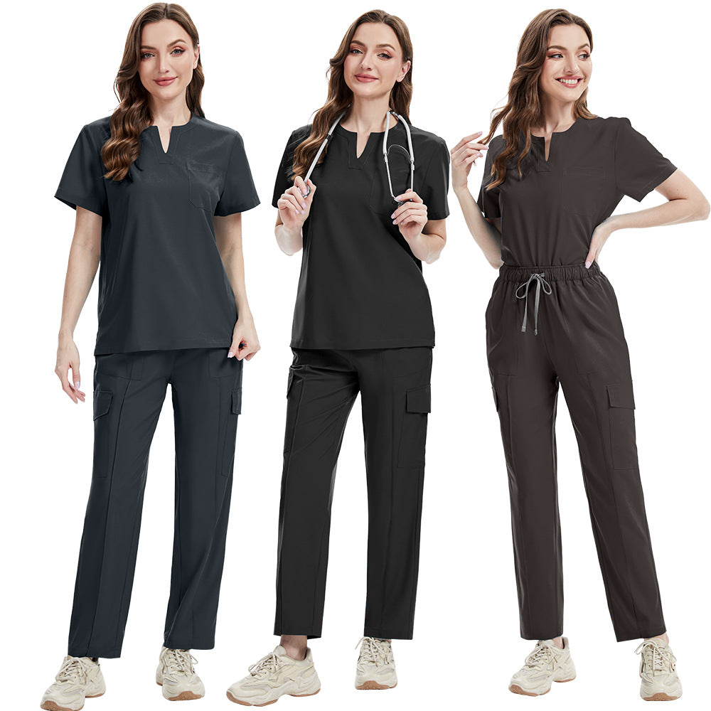 Women’s V-neck Cargo Set