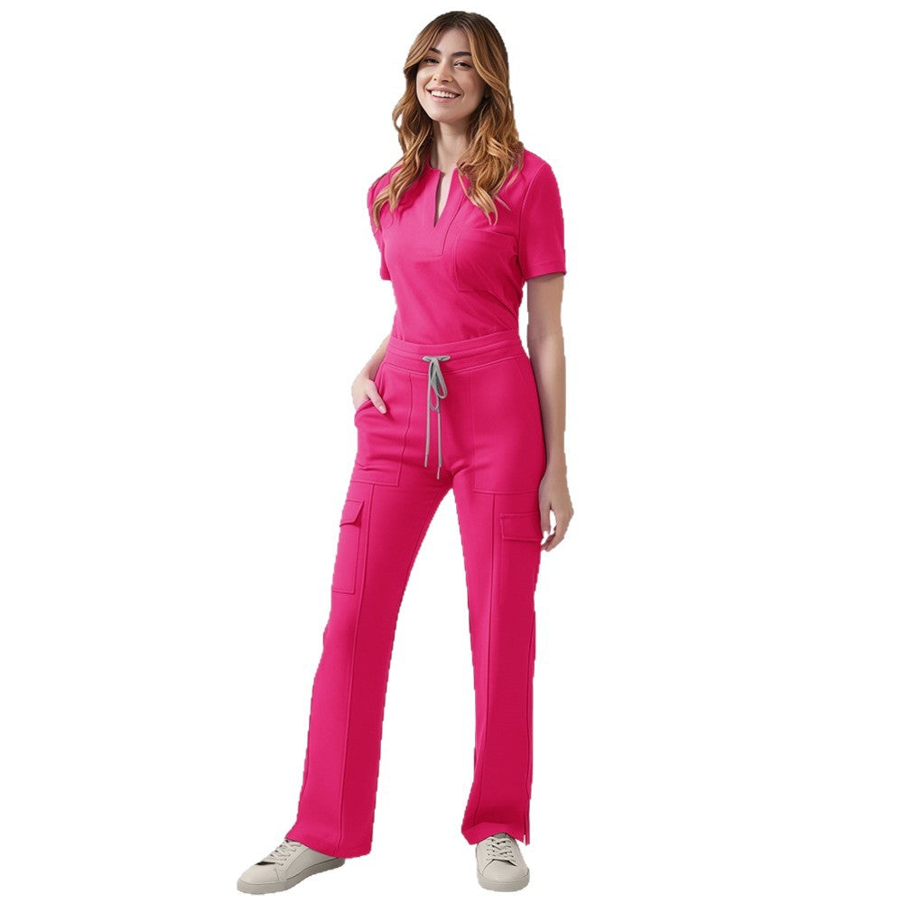 Women’s V-neck Cargo Set