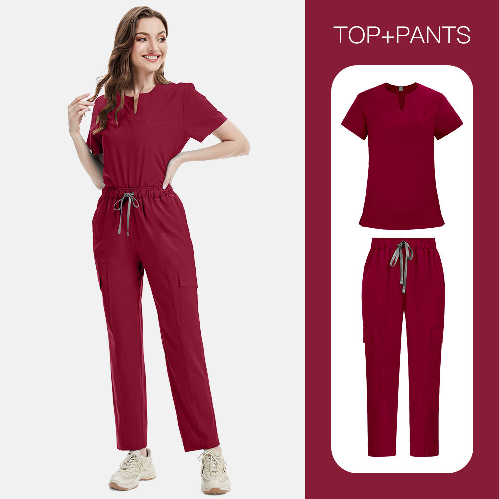 Women’s V-neck Cargo Set