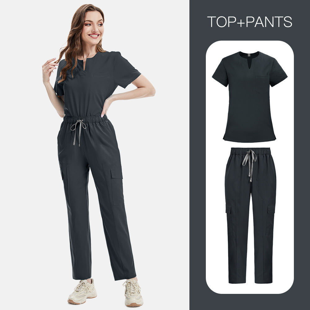 Women’s V-neck Cargo Set