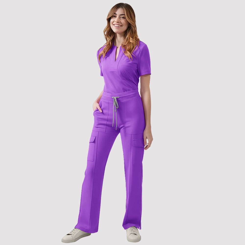 Women’s V-neck Cargo Set