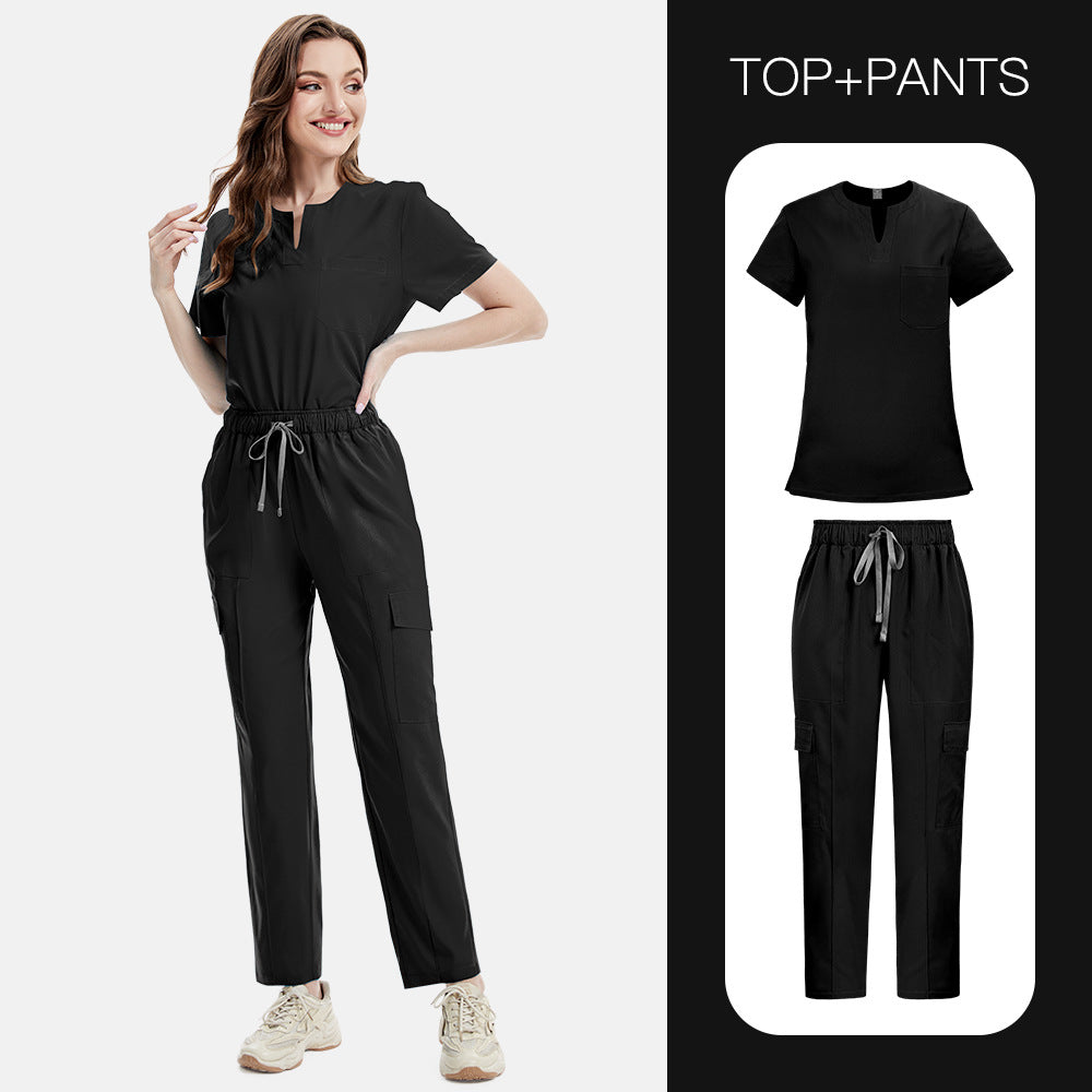 Women’s V-neck Cargo Set