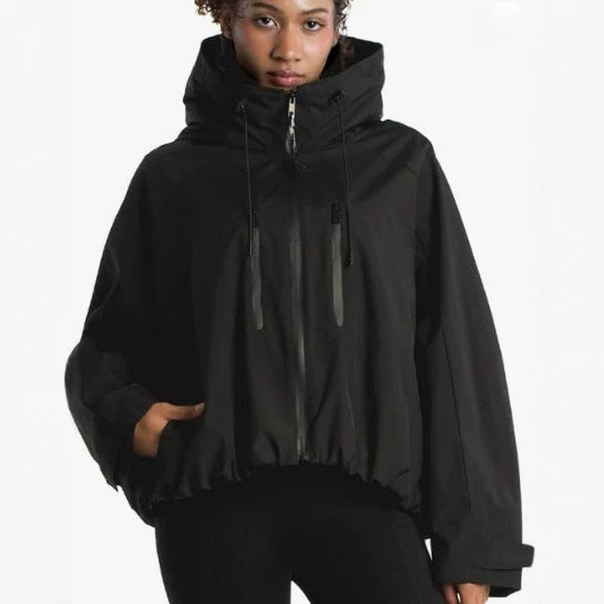 WOMEN’S OVERSIZED HOODED RAIN JACKET