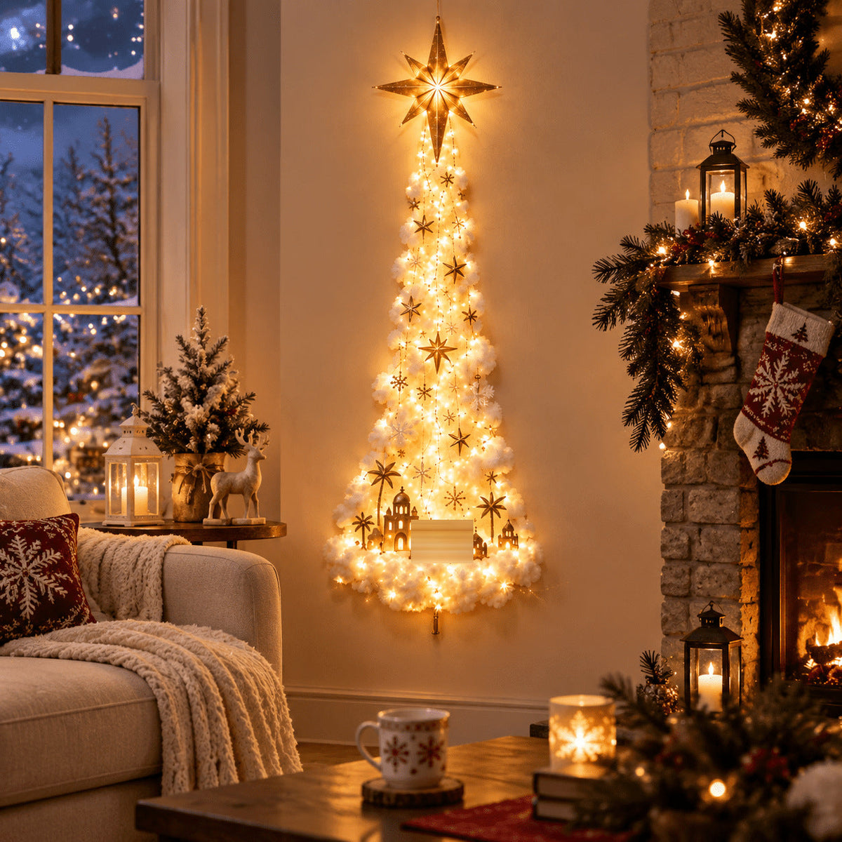 ✨Last Day 50% OFF✨✝️ Bethlehem Star™ – Lighted Nativity Wall Decor